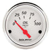 AUTOMETER 2-1/16", Short Sweep Electric, 0-100 psi Arctic White Series Oil Pressure Gauge AU1327 Autofit