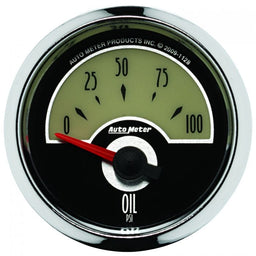 AUTOMETER 2-1/16", Short Sweep Electric, 0-100 psi Cruiser Series Oil Pressure Gauge AU1128 Autofit