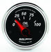 AUTOMETER 2-1/16", Short Sweep Electric, 0-100 psi Designer Black II Oil Pressure Gauge AU1228 Autofit