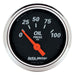 AUTOMETER 2-1/16", Short Sweep Electric, 0-100 psi Designer Black Series Oil Pressure Gauge AU1426 Autofit