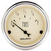 AUTOMETER 2-1/16", Short Sweep Electric, 0 ohms Empty/30 ohms Full Antique Beige Series Fuel Level Gauge AU1818 Autofit