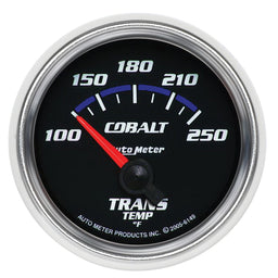 AUTOMETER 2-1/16", Short Sweep Electric, 100-250°F Cobalt Series Transmission Temperature Gauge AU6149 Autofit