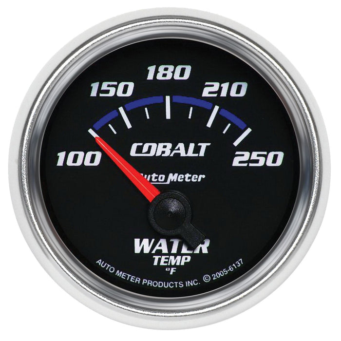 AUTOMETER 2-1/16", Short Sweep Electric, 100-250°F Cobalt Series Water Temperature Gauge AU6137 Autofit