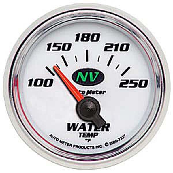 AUTOMETER 2-1/16", Short Sweep Electric, 100-250°F NV Series Water Temperature Gauge AU7337 Autofit