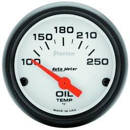 AUTOMETER 2-1/16", Short Sweep Electric, 100-250°F Phantom Series Oil Temperature Gauge AU5747 Autofit