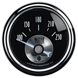 AUTOMETER 2-1/16", Short Sweep Electric 100-250°F Prestige Series - Black Diamond Water Temperature Gauge AU2038 Autofit