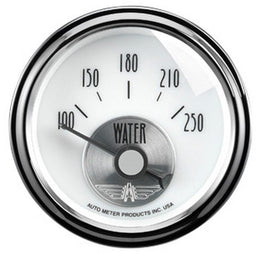 AUTOMETER 2-1/16", Short Sweep Electric 100-250°F Prestige Series - Pearl Water Temperature Gauge AU2039 Autofit