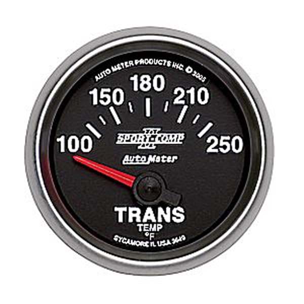 AUTOMETER 2-1/16", Short Sweep Electric, 100-250°F Sport-Comp II Transmission Temperature Gauge AU3649 Autofit