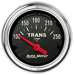 AUTOMETER 2-1/16", Short Sweep Electric, 100-250°F Traditional Chrome Series Transmission Temperature Gauge AU2552 Autofit