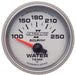 AUTOMETER 2-1/16", Short Sweep Electric, 100-250°F Ultra-Lite II Series Water Temperature Gauge AU4937 Autofit