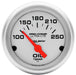 AUTOMETER 2-1/16", Short Sweep Electric, 100-250°F Ultra-Lite Series Oil Temperature Gauge AU4347 Autofit