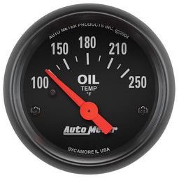 AUTOMETER 2-1/16", Short Sweep Electric, 100-250°F Z-Series Oil Temperature Gauge AU2638 Autofit