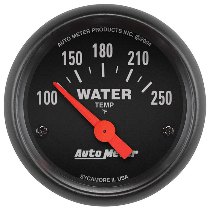 AUTOMETER 2-1/16", Short Sweep Electric, 100-250°F Z-Series Water Temperature Gauge AU2635 Autofit