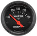 AUTOMETER 2-1/16", Short Sweep Electric, 100-250°F Z-Series Water Temperature Gauge AU2635 Autofit