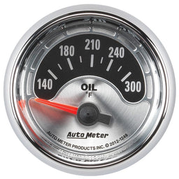 AUTOMETER 2-1/16", Short Sweep Electric, 140-300°F American Muscle Oil Temperature Gauge AU1248 Autofit
