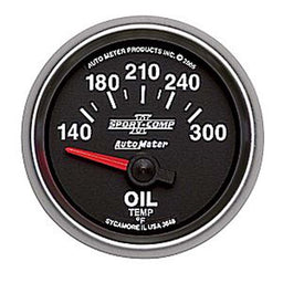 AUTOMETER 2-1/16", Short Sweep Electric, 140-300°F Sport-Comp II Oil Temperature Gauge AU3648 Autofit