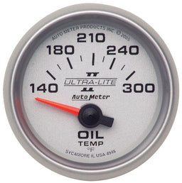 AUTOMETER 2-1/16", Short Sweep Electric, 140-300°F Ultra-Lite II Series Oil Temperature Gauge AU4948 Autofit