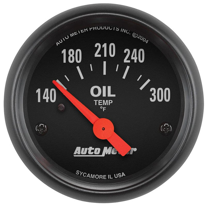 AUTOMETER 2-1/16", Short Sweep Electric, 140-300°F Z-Series Oil Temperature Gauge AU2639 Autofit