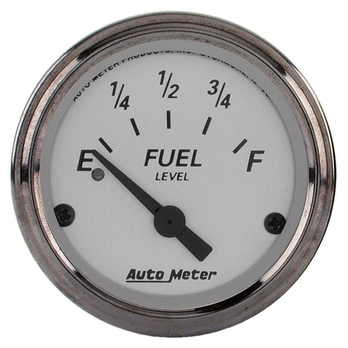 AUTOMETER 2-1/16", Short Sweep Electric, 240 ohms Empty/33 ohms Full American Platinum Series Fuel Level Gauge AU1906 Autofit