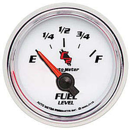 AUTOMETER 2-1/16", Short Sweep Electric, 240 ohms Empty/33 ohms Full C2 Series Fuel Level Gauge AU7116 Autofit