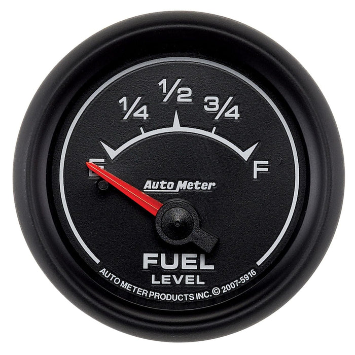 AUTOMETER 2-1/16", Short Sweep Electric, 240 ohms Empty - 33 ohms Full ES Series Fuel Level Gauge AU5916 Autofit