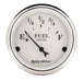 AUTOMETER 2-1/16", Short Sweep Electric, 240 ohms Empty/33 ohms Full Old Tyme White Series Fuel Level Gauge AU1606 Autofit