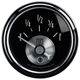AUTOMETER 2-1/16", Short Sweep Electric, 240F-33F ohm Prestige Series - Black Diamond Fuel Level Gauge AU2016 Autofit