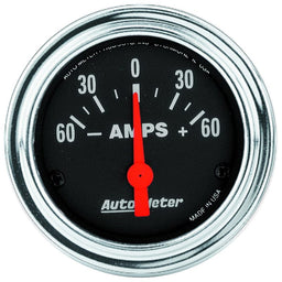 AUTOMETER 2-1/16", Short Sweep Electric, 60-0-60 amps Traditional Chrome Series Ammeter Gauge AU2586 Autofit
