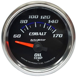 AUTOMETER 2-1/16", Short Sweep Electric, 60-150°C Cobalt Series Oil Temperature Gauge AU6148-M Autofit