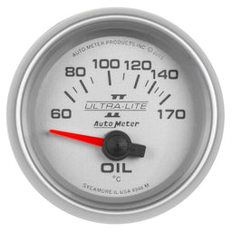 AUTOMETER 2-1/16", Short Sweep Electric, 60-170°C Ultra-Lite II Series Oil Temprature Gauge AU4948-M Autofit