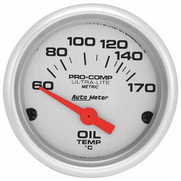 AUTOMETER 2-1/16", Short Sweep Electric, 60-170°C Ultra-Lite Series Oil Temperature Gauge AU4348-M Autofit