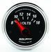 AUTOMETER 2-1/16", Short Sweep Electric, 8-18 volts Designer Black II Voltmeter Gauge AU1293 Autofit