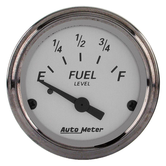 AUTOMETER 2-1/16", Short Sweep Electric, Ford, 73 ohms Empty/8-12 ohms Full American Platinum Series Fuel Level Gauge AU1905 Autofit