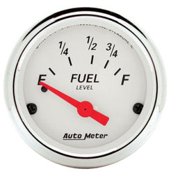 AUTOMETER 2-1/16", Short Sweep Electric, Ford, 73 ohms Empty/8-12 ohms Full Arctic White Series Fuel Level Gauge AU1316 Autofit