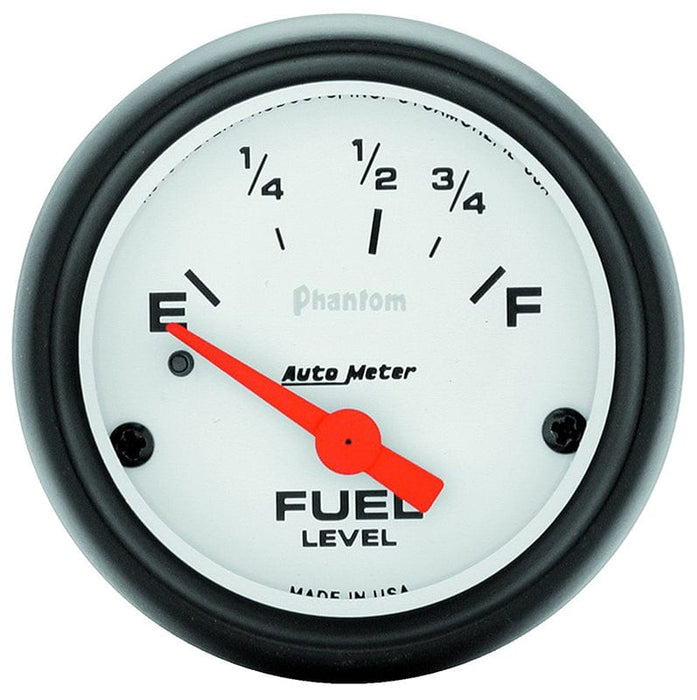 AUTOMETER 2-1/16", Short Sweep Electric, Ford, 73 ohms Empty/8-12 ohms Full Phantom Series Fuel Level Gauge AU5715 Autofit