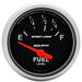AUTOMETER 2-1/16", Short Sweep Electric, Ford, 73 ohms Empty/8-12 ohms Full Sport-Comp Series Fuel Level Gauge AU3315 Autofit