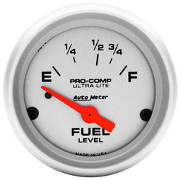 AUTOMETER 2-1/16", Short Sweep Electric, Ford, 73 ohms Empty/8-12 ohms Full Ultra-Lite Series Fuel Level Gauge AU4315 Autofit