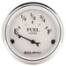 AUTOMETER 2-1/16", Short Sweep Electric, GM, 0 ohms Empty/90 ohms Full Old Tyme White Series Fuel Level Gauge AU1604 Autofit