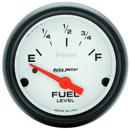 AUTOMETER 2-1/16", Short Sweep Electric, GM, 0 ohms Empty/90 ohms Full Phantom Series Fuel Level Gauge AU5714 Autofit