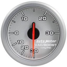 AUTOMETER 2-1/16", Silver Dial, Full Sweep Electric, 30 In. Hg/30 psi AirDrive Series Boost/Vacuum Gauge AU9159-UL Autofit