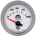 AUTOMETER 2-1/16", White Dial/Silver Bezel, Short Sweep Electric, 0-100 psi Mopar Oil Pressure Gauge AU880029 Autofit