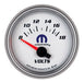 AUTOMETER 2-1/16", White Dial/Silver Bezel, Short Sweep Electrical, 8-18 Volts Mopar Voltmeter Gauge AU880035 Autofit