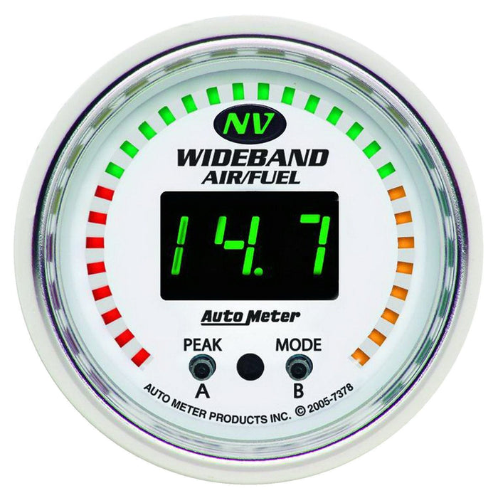 AUTOMETER 2-1/16", Wideband, Digital NV Series Air / Fuel Ratio Gauge AU7378 Autofit