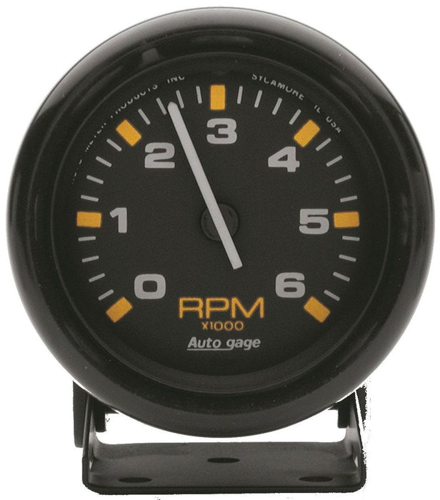 AUTOMETER 2-3/4", Pedestal Mount, Black, 0-6,000 rpm Auto gage Mini Tachometer AU2306 Autofit