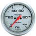 AUTOMETER 2-5/8", Full Sweep Electric, 0-100 psi Ultra-Lite Series Oil Pressure Gauge AU4453 Autofit