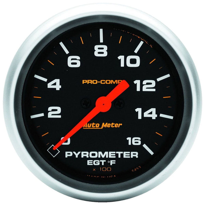 AUTOMETER 2-5/8", Full Sweep Electric, 0-1600°F Pro-Comp Series Pyrometer Gauge AU5444 Autofit