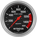 AUTOMETER 2-5/8", Full Sweep Electric, 0-1600 psi Sport-Comp Series Nitrous Pressure Gauge AU3574 Autofit