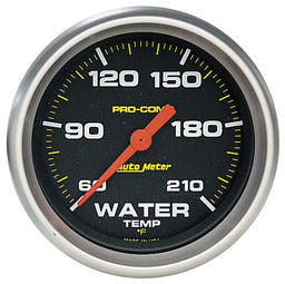 AUTOMETER 2-5/8", Full Sweep Electric, Low Temp, 60-210°F Pro-Comp Series Water Temperature Gauge AU5469 Autofit
