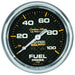 AUTOMETER 2-5/8", Full Sweep Mechanical, 0-15 psi Carbon Fiber Series Fuel Pressure Gauge AU4811 Autofit