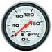 AUTOMETER 2-5/8", Full Sweep Mechanical, 0-200 psi Phantom Series Oil Pressure Gauge AU5822 Autofit